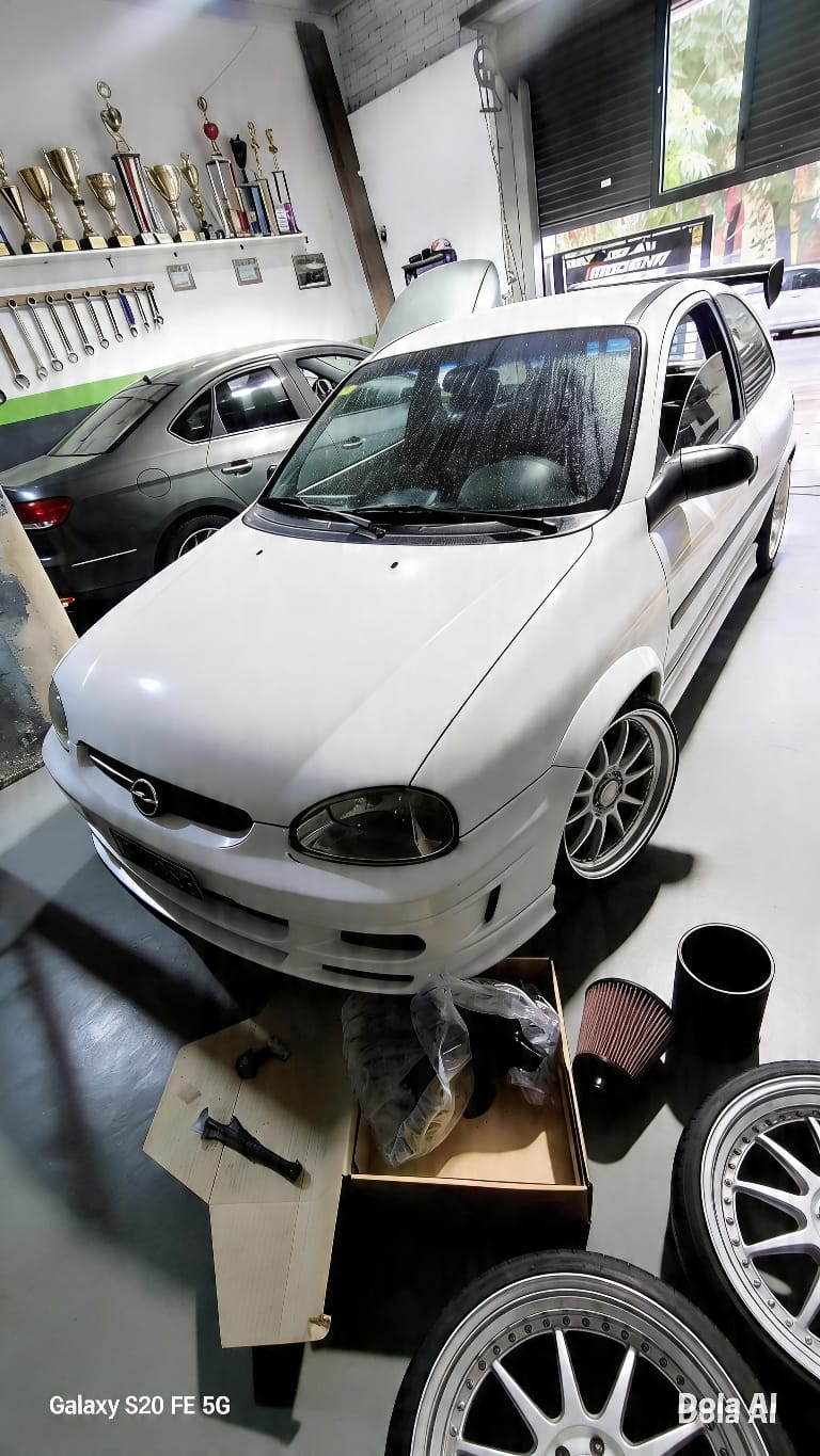 Corsa de pista en preparación